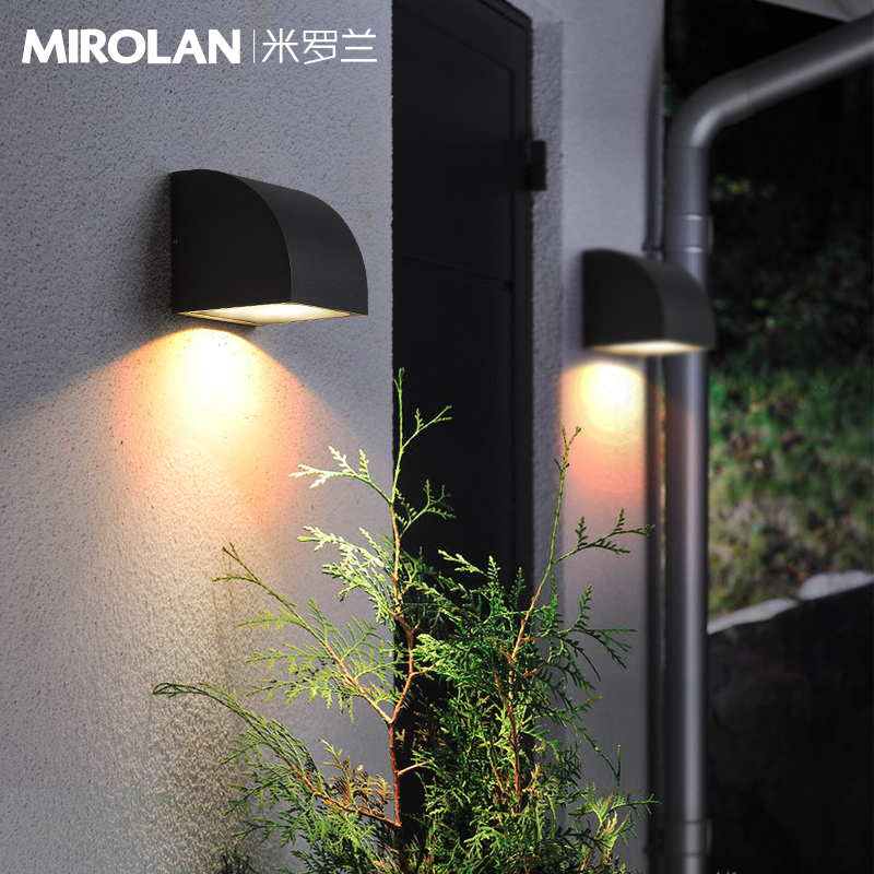 Outdoor Lamp Stairs Aisle Waterproof Wall Lamp Nordic Modern Minimalist Creative Exterior Wall Lamp Courtyard Balcony Wall Lamp