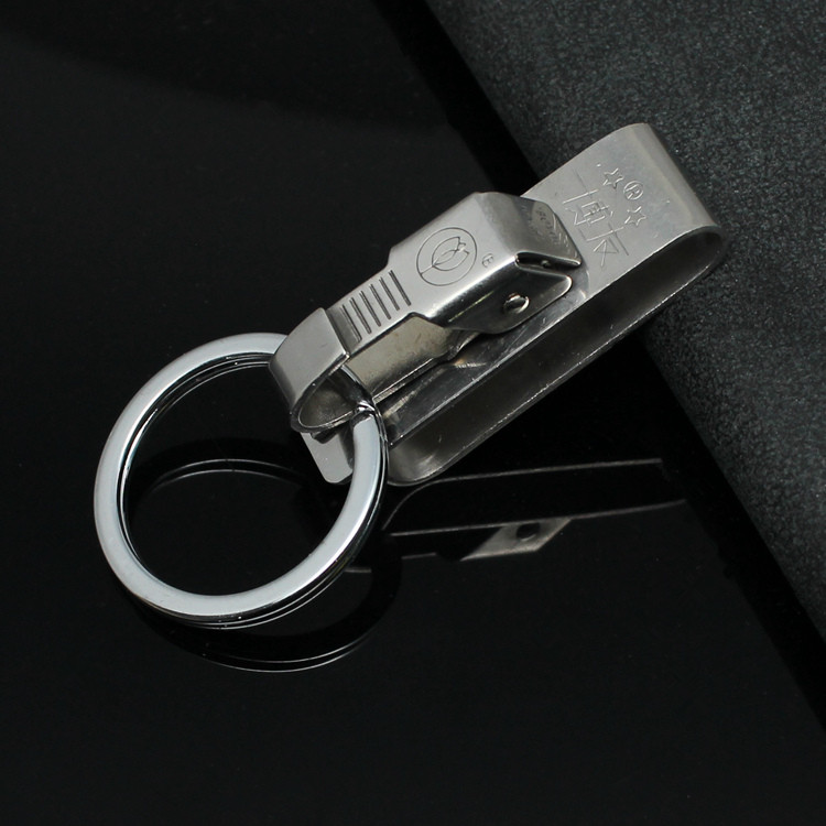  Boyou Stainless Steel Strap Buckle Wearing Strap Key Clasp Car Key Chain Keyring Pendant
