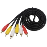Akihabara Three -Color AV Line Lotus Sound Video Красный, белый и желтый DVD с высоким уровнем определения кабель кабеля кабеля кабеля