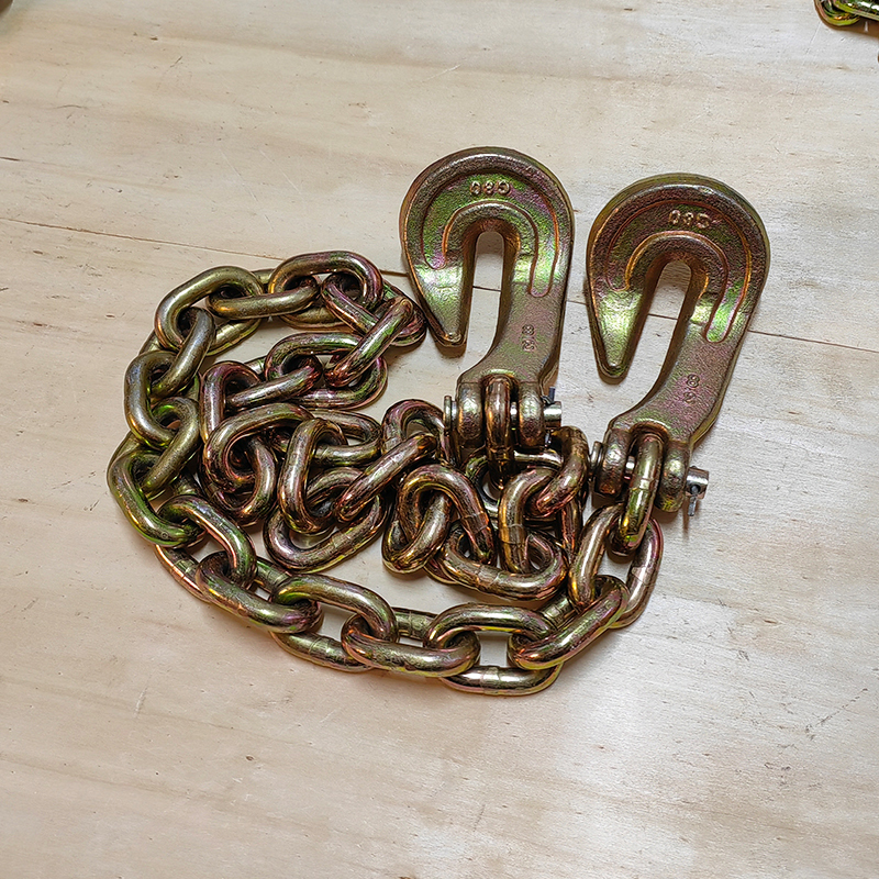 Hook Lifting Chain, Claw Hook, Curved Hook Chain, Binding and Lifting Steel Chain, Sheet Metal Lifting Chain, Gold-Plated Manganese Steel Chain
