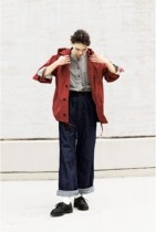 Japan MHL19 year album classic wide leg jeans CANTON LIGHT DENIM