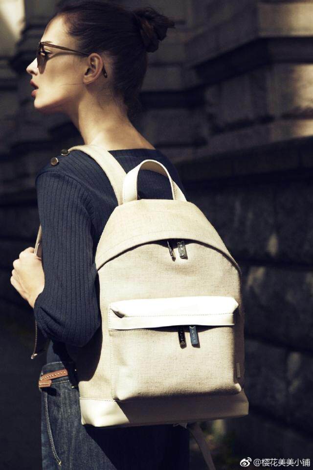 A linen cowhide from Japan with a shoulder bag couple bag fashionable and practical