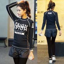 Yoga clothes autumn and winter new quick-drying clothes morning run slim professional net red high-end fashion gym sports suit women