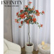 Simulated Bougainvillea Tree with Floating Branches, Potted Plant, 3D Printed Home Decoration Ornament, Natural and Simple French-Korean Style