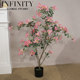 Artificial Bougainvillea Tree Potted Plant Indoor Decoration Green Plant Ornament Living Room Fake Flower Tree Commercial Display Design Soft Decoration
