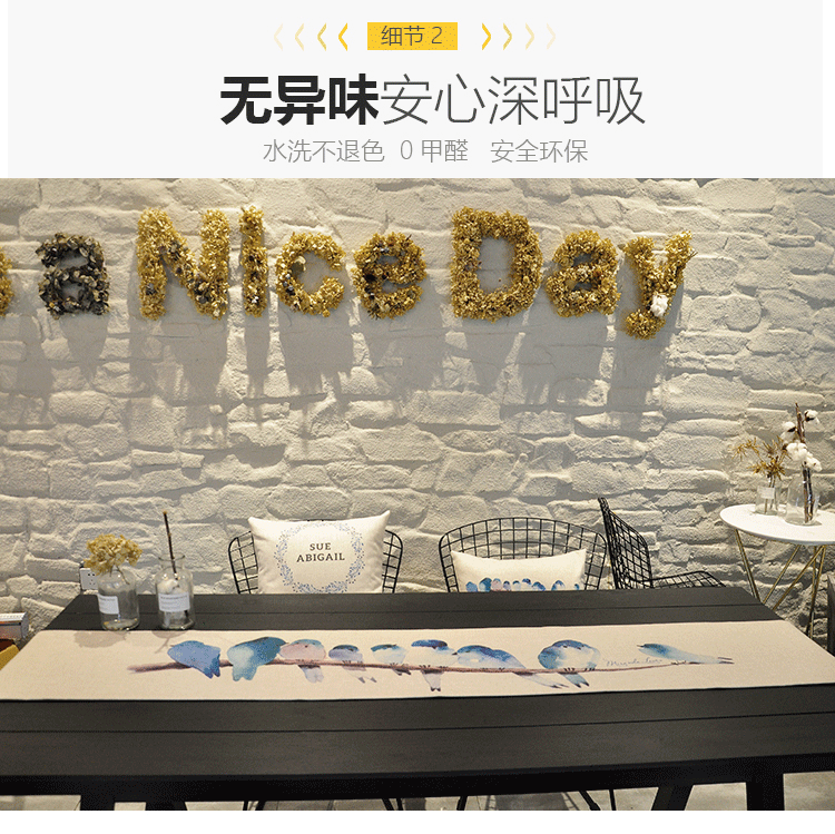 Bảng cờ Bắc Âu cotton linen khăn trải bàn hiện đại nhỏ gọn khăn trải bàn bàn ăn bàn cà phê Trung Quốc hình chữ nhật khăn trải bàn khăn trải bàn khăn trải bàn sang trọng