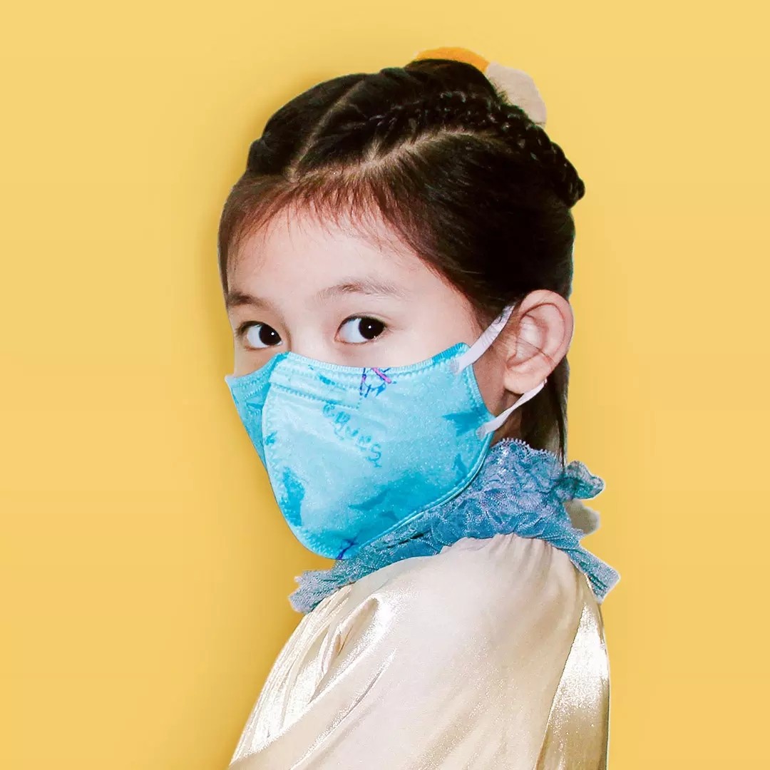 Cloth Pear Purély Melt Spray Cloth Elementary School Kids Protective small face Children's mask breathable dust-proof 10 pieces