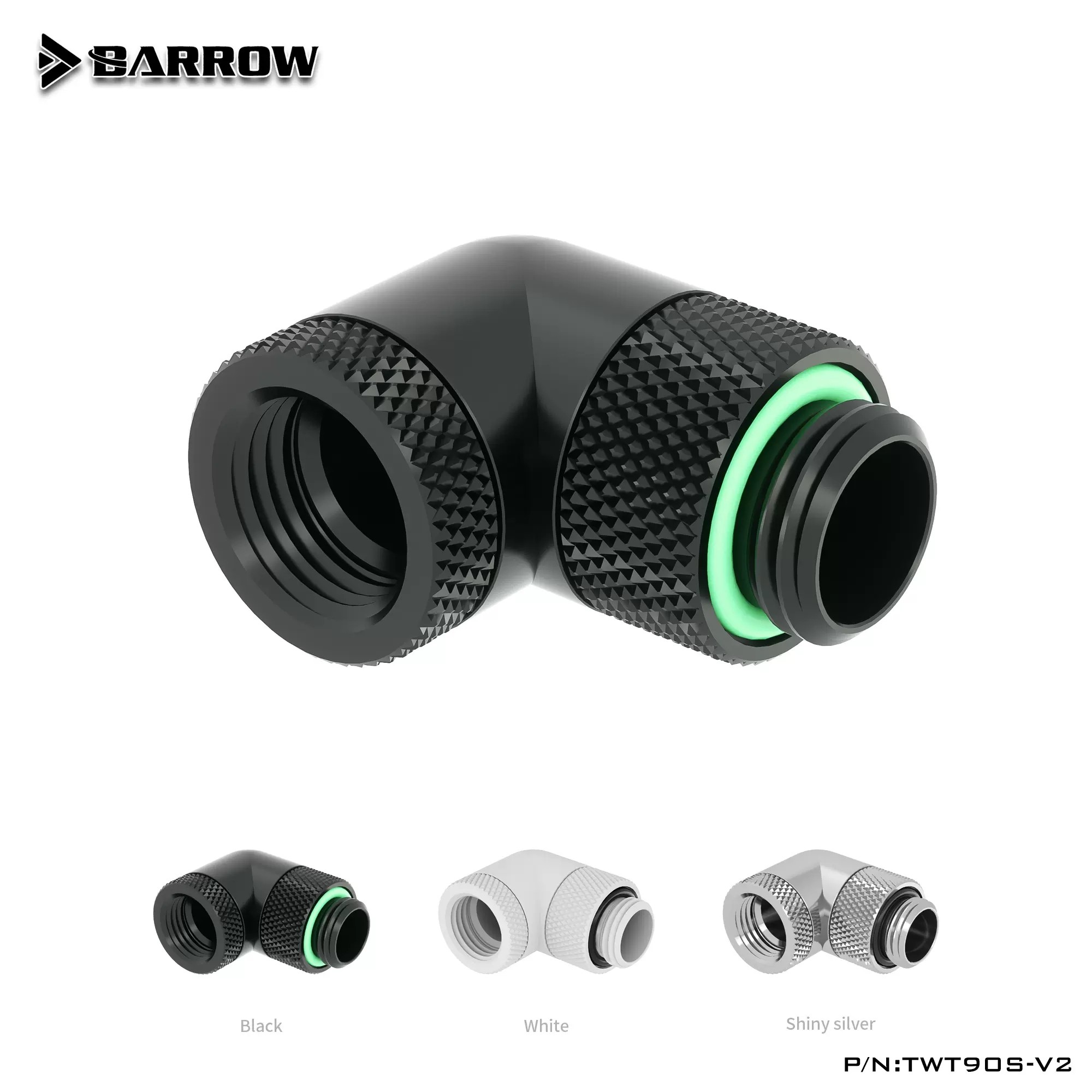 Barrow G1 4 90 degrees double rotary switching base TWT90S-V2 cool black and bright silver new pint-Taobao