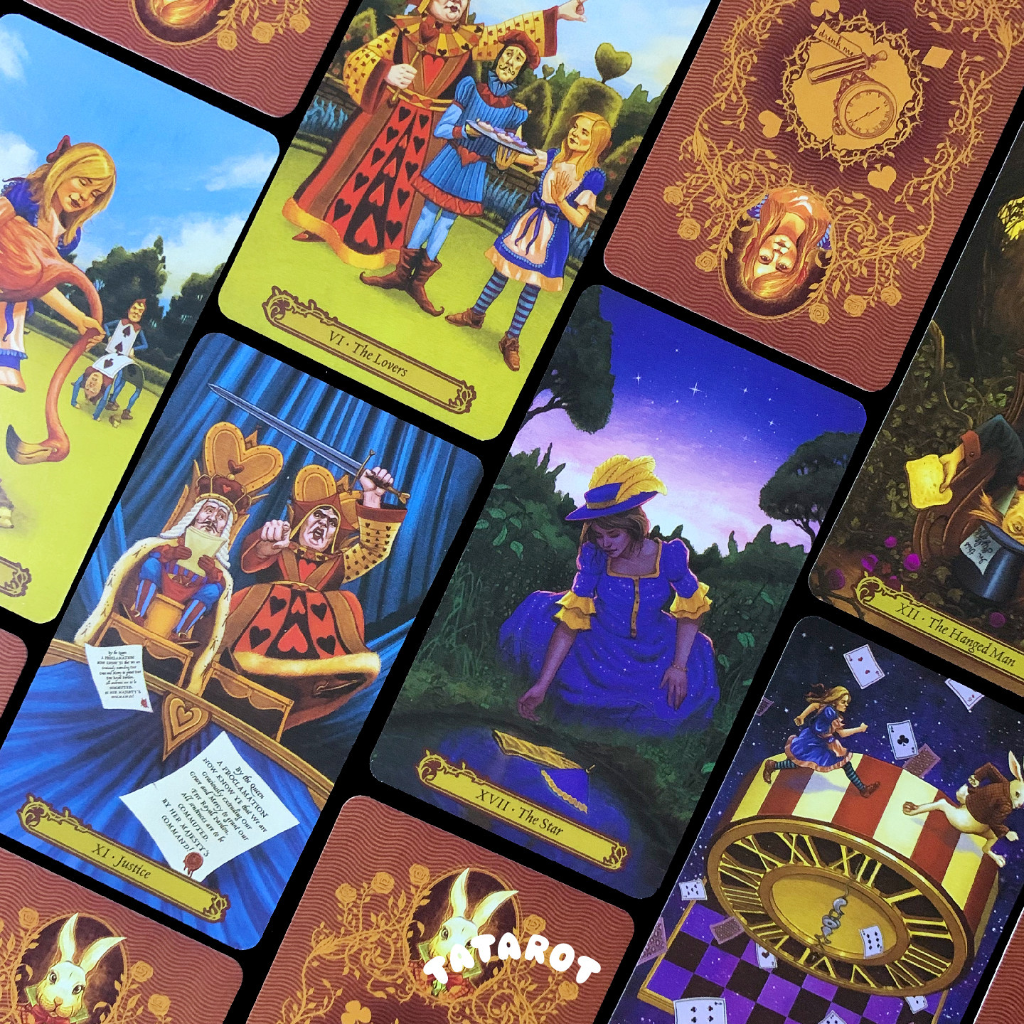 25年必买！仙境塔罗牌TAROTIN Wonderland爱丽丝系超梦幻韦特体系卡牌种草-塔罗牌-淘宝好物网, image size:1440x1440