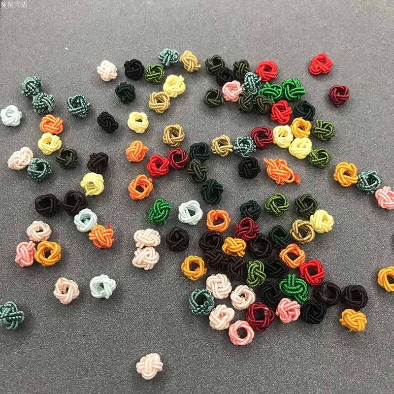 DIy China Jifting Circle Pineapple Buckle Ornament Accessories Small Flow Suheader Matching Accessories Special Buckle Pure color 6mm