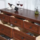 Qingde's Loora American сельский сельский шкаф Qiju Шкаф с твердым деревом гостиной крыльца крыльца шкаф