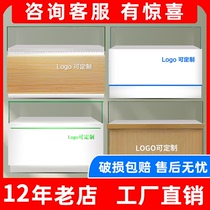 Mobile phone counter display cabinet jewelry display stand glass display cabinet booth mobile phone cabinet display stand new paint customization