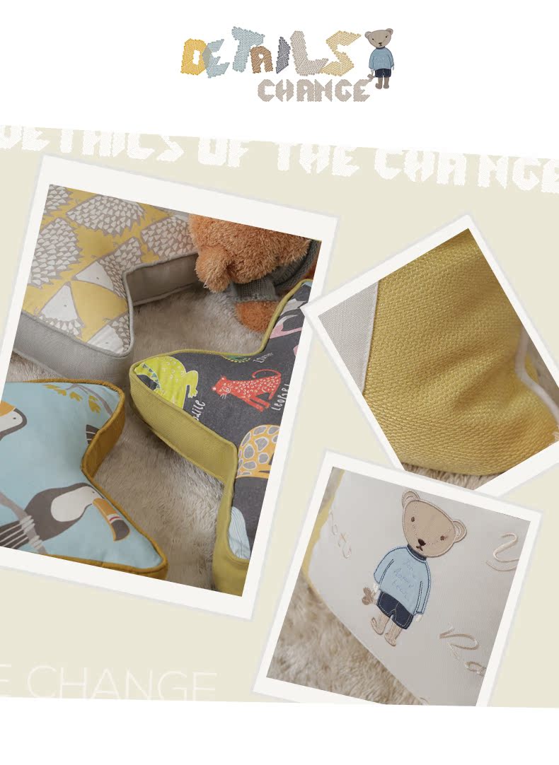 Craft trẻ em hoạt hình đệm gối gối gối thắt lưng gối gối kẹo kẹo gối nệm mat bộ ngủ văn phòng