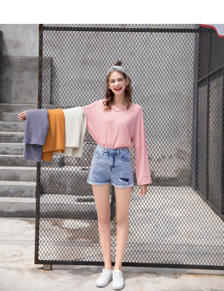 Áo len cổ lọ màu hồng hình con voi MG mùa thu nữ 2018 mới dài tay áo len lười gió áo thun top áo khoác cardigan