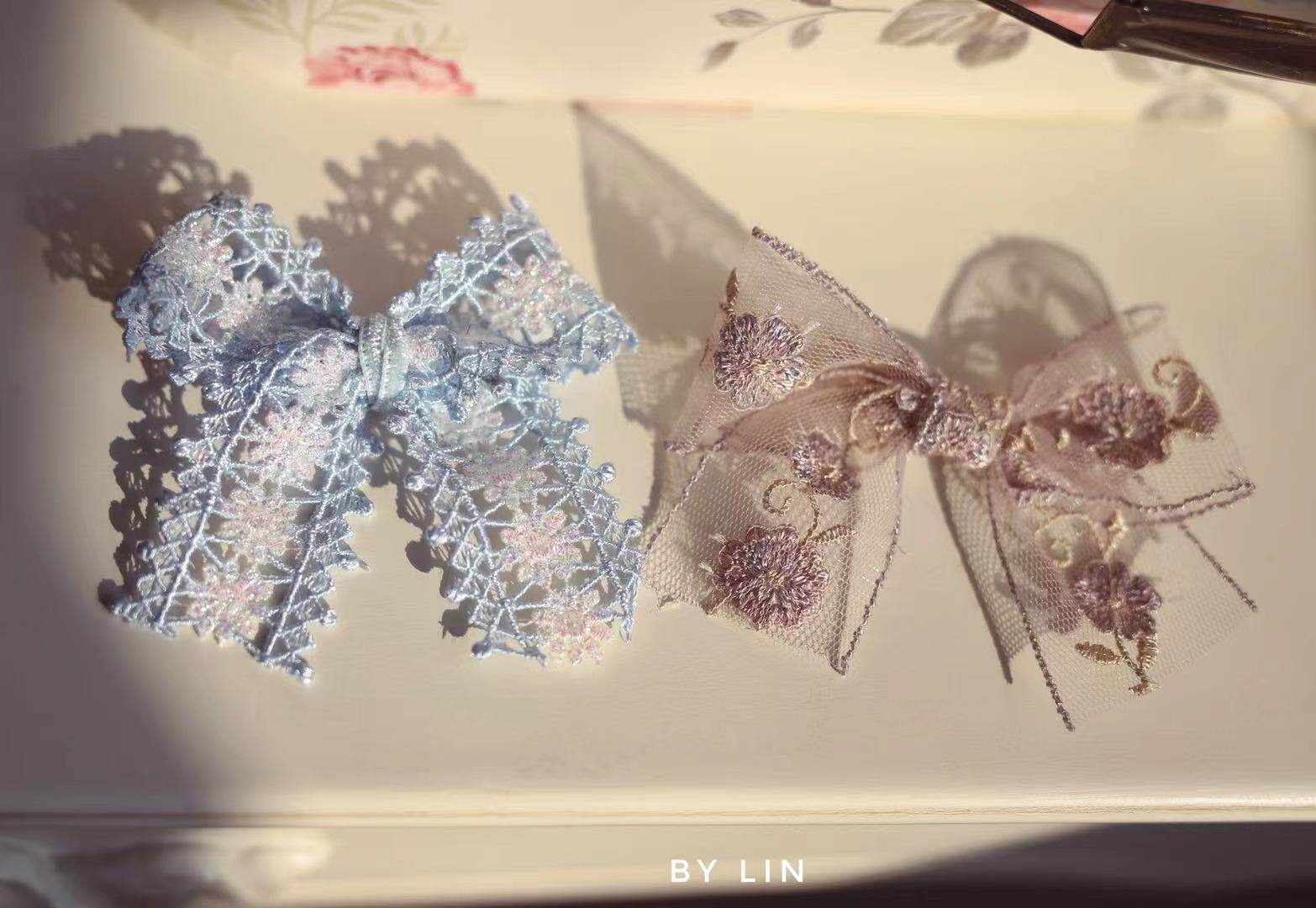 Imported lace 1 m price foreign hand - produced ribbon butterfly knife edge accessory clothing color soft