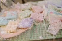 Wide approachable 5cm Dyeing Irregular Soft Lace Five Color Bow Tie Photo Props Background