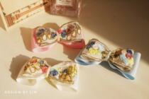 Hipster vintage embroidery 1 meter long width 3 5cm single side color bow ribbon material