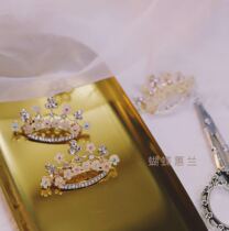 Benefits come in the flower crystal crown brooch decoration and hair decoration butterfly handmade