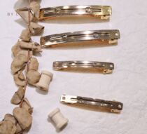 Korean veteran ns logo Gold spring clip two high-end exquisite hairclip