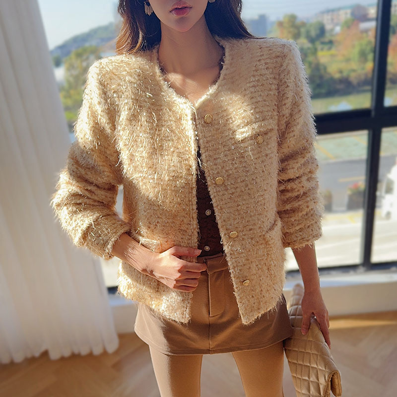 Pink Big Rag Doll High-End Small Fragrant Style Tassel down Jacket for Women 2025 Early Spring New Fashion Style