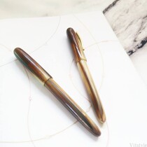 Spot] Taiwan TENNY Tianyi famous pen small red Jade horn Jade ox horn handmade pen