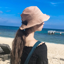 Hats female summer Korean leisure Joker sun hat travel foldable sun hat fisherman hat female basin hat