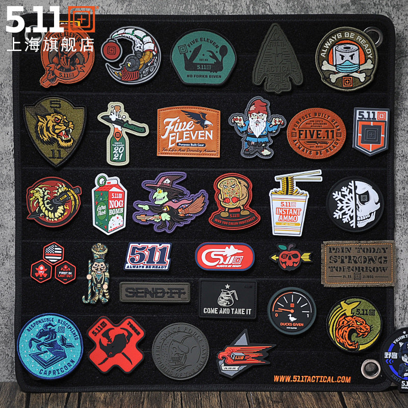 New american 5.11 outdoor clothing accessories armband epaulettes Velcro badge 511 personality morale medallion