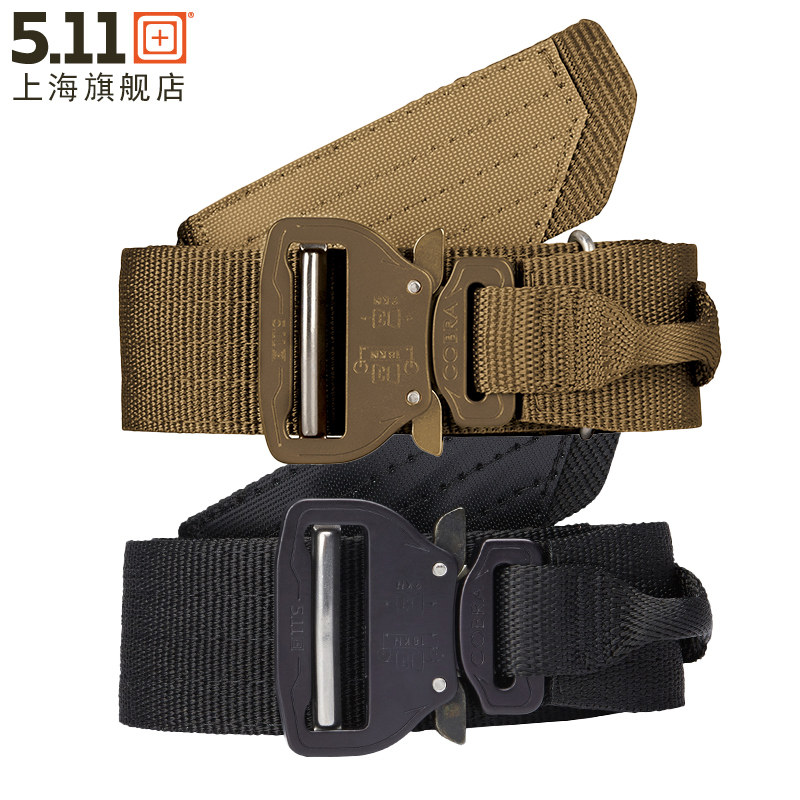 American 5 11 Men Outdoor Nylon Girdle Glasses Snake Buttoned Tactical Belt Calf 511 Combat Belt 59569-Taobao