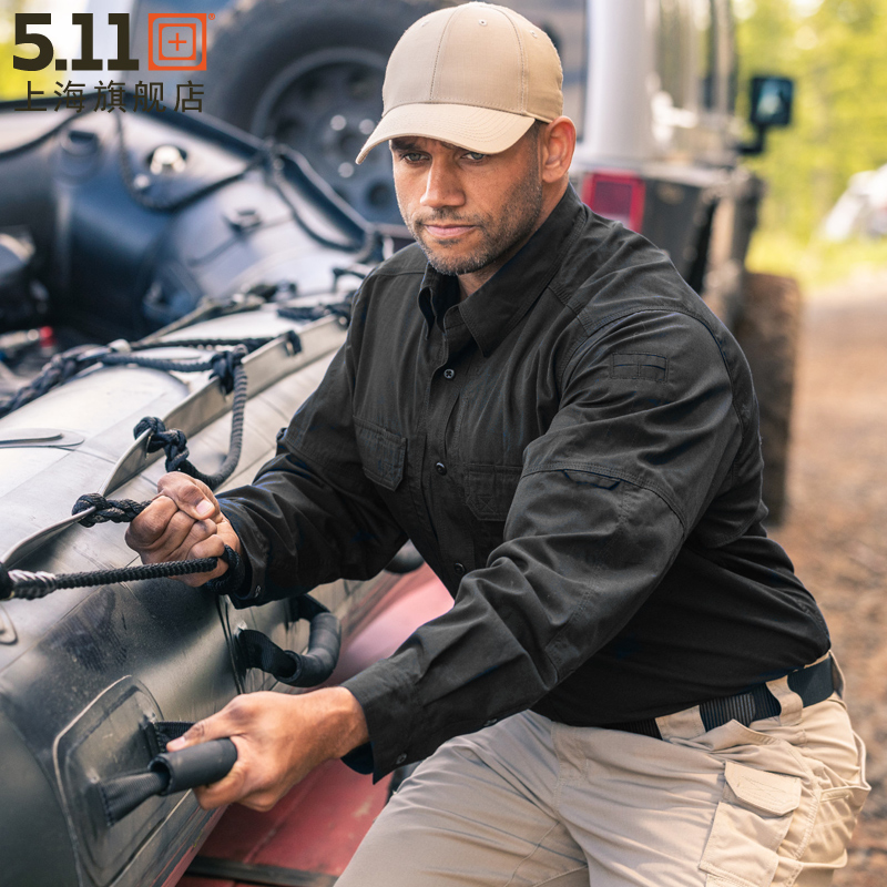 USA 5 11 Tactical Shirts 72175 Men Outdoor Casual Breathable Commuter Long Sleeve 511 Shirt Tactical Shirt