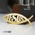 Christ Jesus Quà tặng Trang trí LTG Kim loại Xe Sticker Cơ thể Nhãn dán âm thanh nổi Stick David Cross Cá - Truy cập ô tô bên ngoài Truy cập ô tô bên ngoài