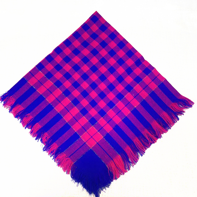 Middle-Aged and Elderly Women's Headscarf, Rural Women's Work Headwrap, Grandma's Scarf, Northeastern Plaid Elderly Warm Traditional Square Scarf