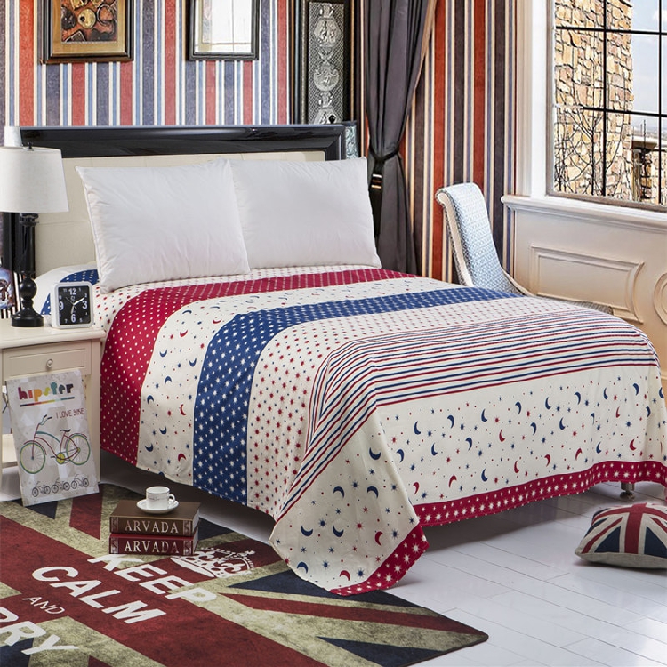 Bông twill bông trải giường đôi đơn ký túc xá giường Sheets 1,5 / 1,8 m giường thay cho giá bán - Khăn trải giường drap trải giường