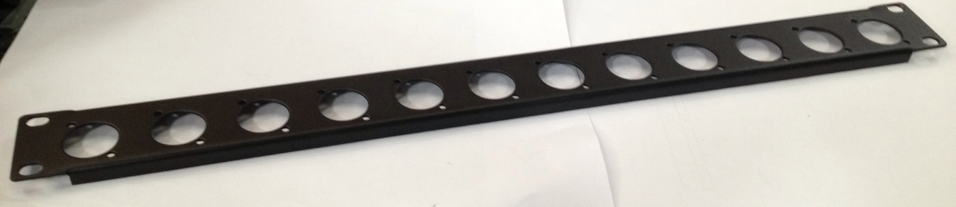 1U12 hole panel cabinet panel card dragon panel Air case chassis can be installed XLR four-core plug