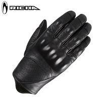 RICHA Belgium motorcycle summer sheepskin vintage knight gloves Drop-proof wear-resistant breathable Harley gloves touch screen