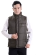 Áo vest nam trung niên cotton không tay vest nam trung niên dày áo ấm đứng cổ áo vest mùa thu và mùa đông cha quần áo cotton