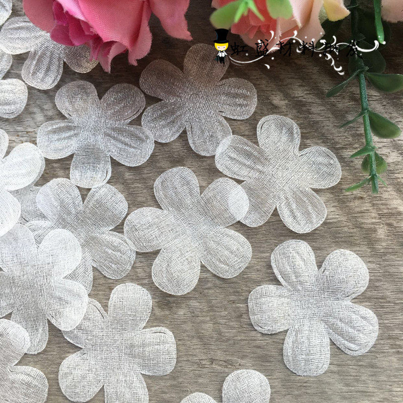 DIY wedding dress Dress Accessories Meritocracy Flowers Flowers 4CM Handsewn Butched Flowers Euroroot Yarn Flowers