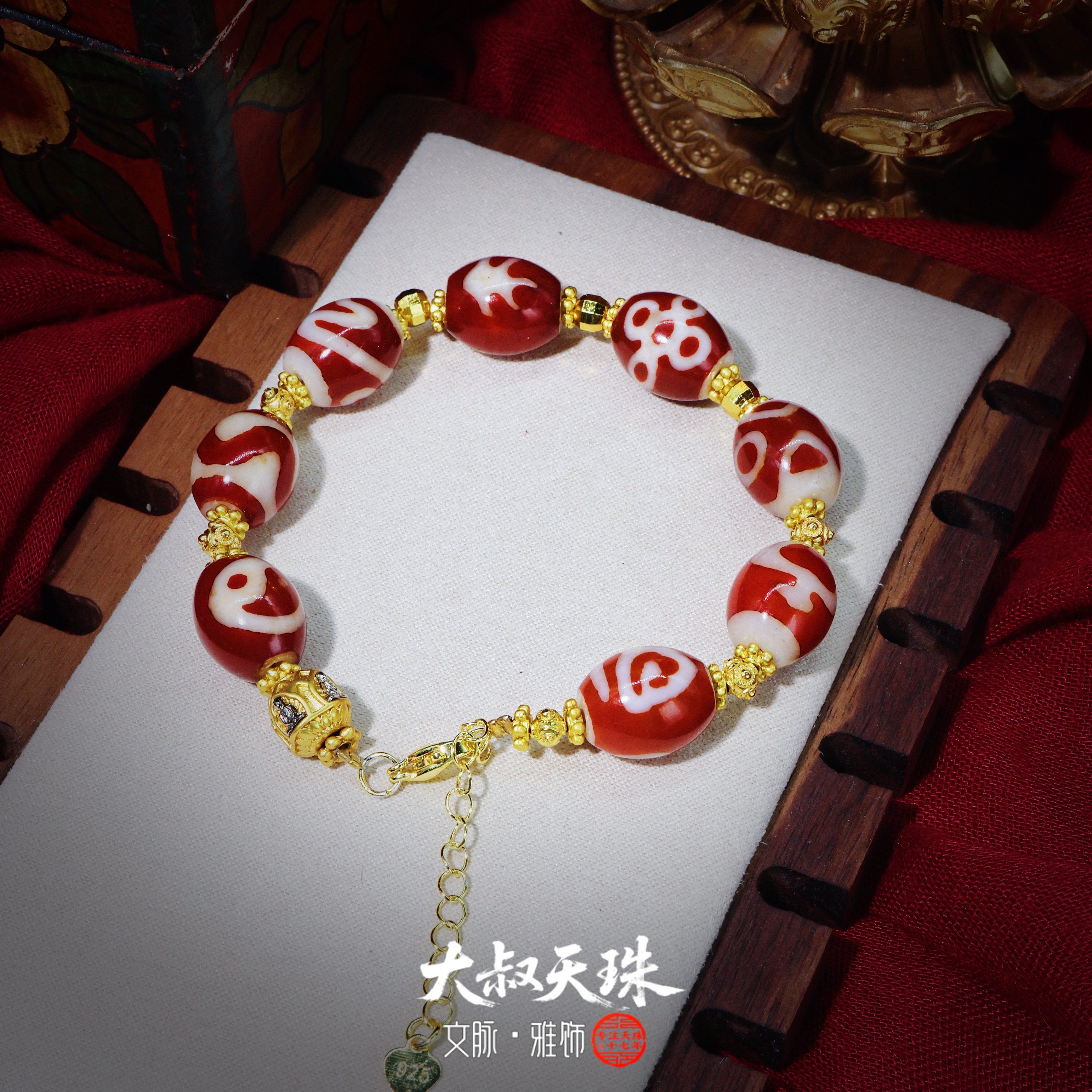 西藏藏式紅肉天珠天然三六眼瑪瑙手串測評｜男士女款皆宜，招財轉運真的靈？