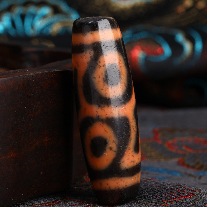 Great Uncle Jewel Old Stock Natural Jade Medullary 4 Buddha Eyes Old Sky Pearl Necklace Pendant Lock Bones Chain Male And Female Accessories Accessories