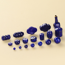 Natural Afghan lapis lazuli loose beads single round bead hand string necklace with bead bracelet bead accessories Bodhi accessories