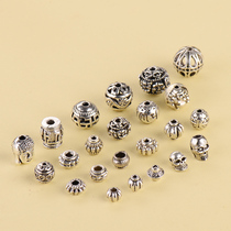 Tibetan silver accessories DIY jewelry with beads scattered beads beads pearl pendant star Moon Bodhi accessories Tibetan silver accessories top beads