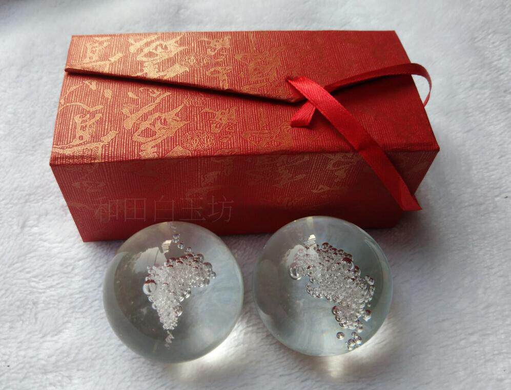 Middle Aged Fitness Ball Handball Massage Wellness Ball Exercise Finger Hand Play Ball Crystal Turn Ball Mother's Day Gift