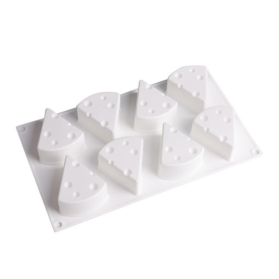 8连奶酪模具 硅胶模具芝士皂烘焙芝士蛋糕模手工皂diy