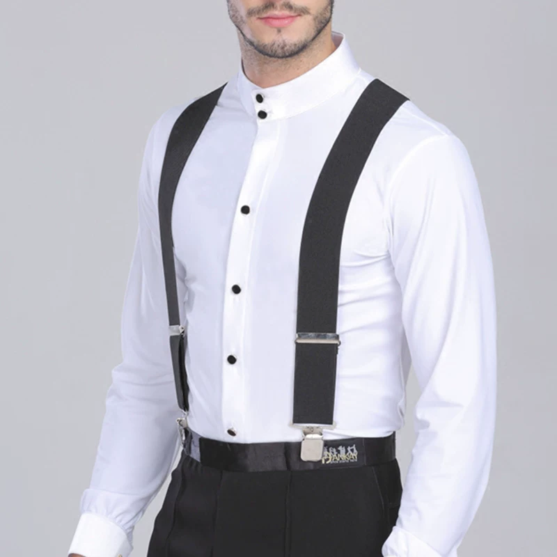 Elastic suspenders for elderly, trousers, straps, lifting effect