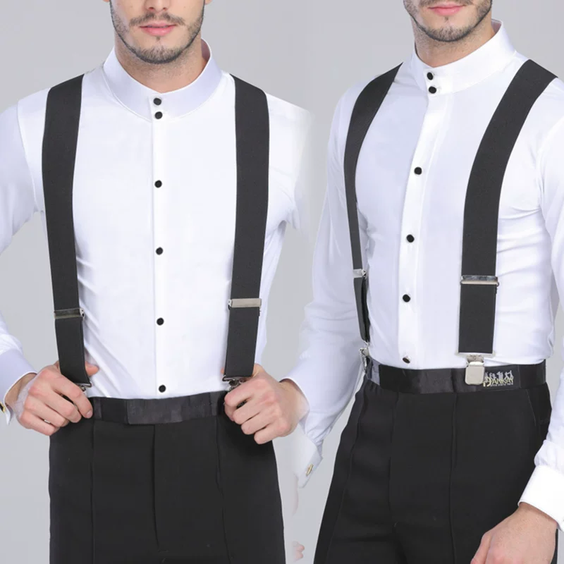 Elastic suspenders for elderly, trousers, straps, lifting effect