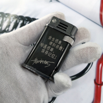 Leader new 218 creative windproof retro kerosene lighter one-key ignition custom lettering signature QR code
