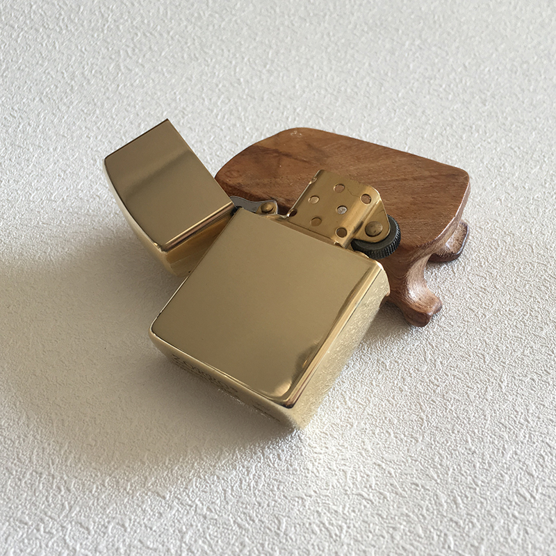 Sullo ZORRO pure copper glossy shell kerosene lighter white steel brass liner Three styles selected lettering