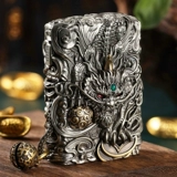 Zippo Ligher Zhibao Официальный тяжелый бронированный наклейка Pixiu Relief Limited Men's Gift