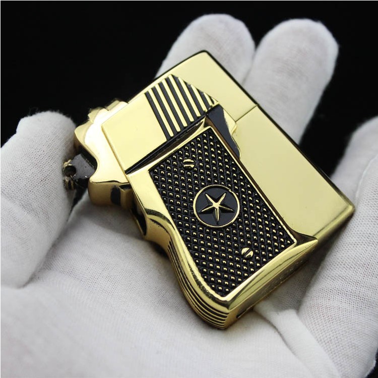 zorro suluo sex creative 007 armor ultra-thin windproof kerosene lighter retro men's gift old-fashioned pure copper