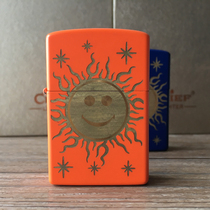 CHIEF CHIEF pure copper creative windproof metal kerosene lighter orange paint Gold Sun Moon Star 2 selection