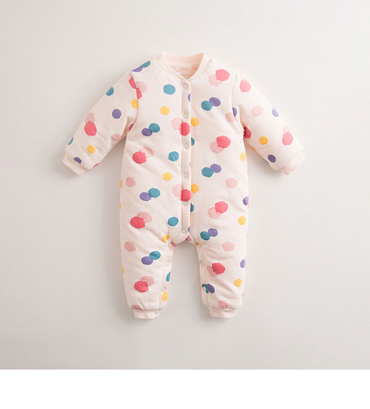 Quần áo mùa đông Mark Jenny cho nam và nữ Quần áo trẻ em cotton một mảnh romper quần áo sơ sinh dày 71102 bộ quần áo liền thân